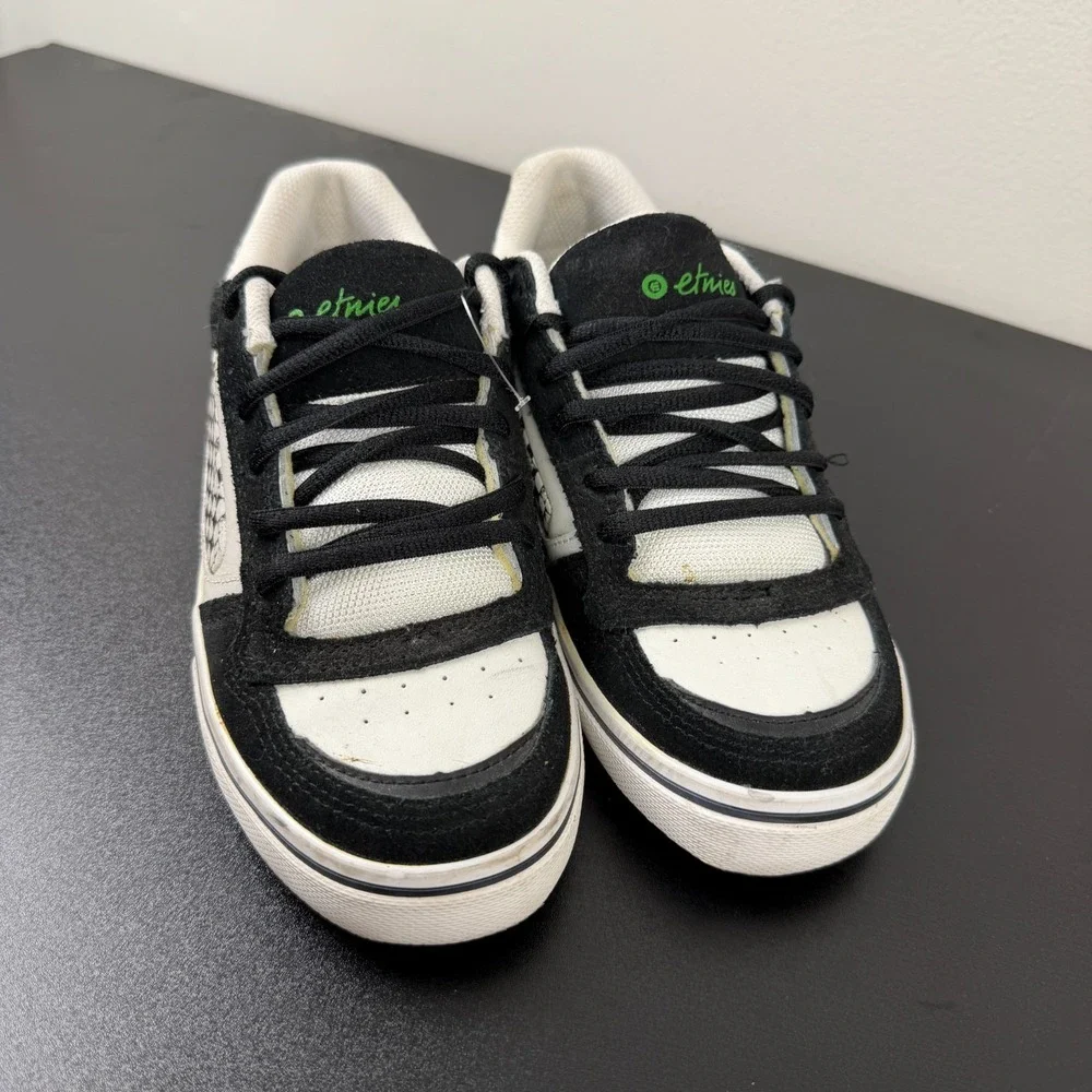 Etnies Nixx Shoes Women's 6.5W Black White Skateboard Casual Lace-Up Sneakers